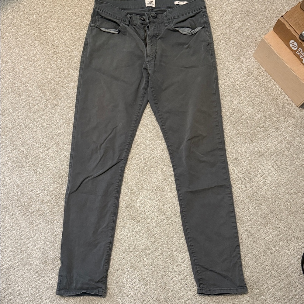 Men's Gray Chinos